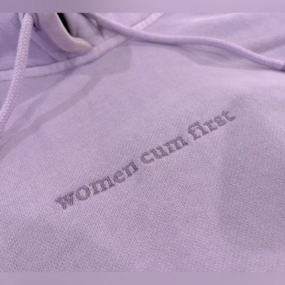 Women cum first hoodie hot sale